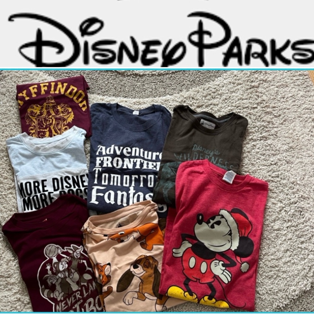 Disney 7 shirt unisex bundle all size small